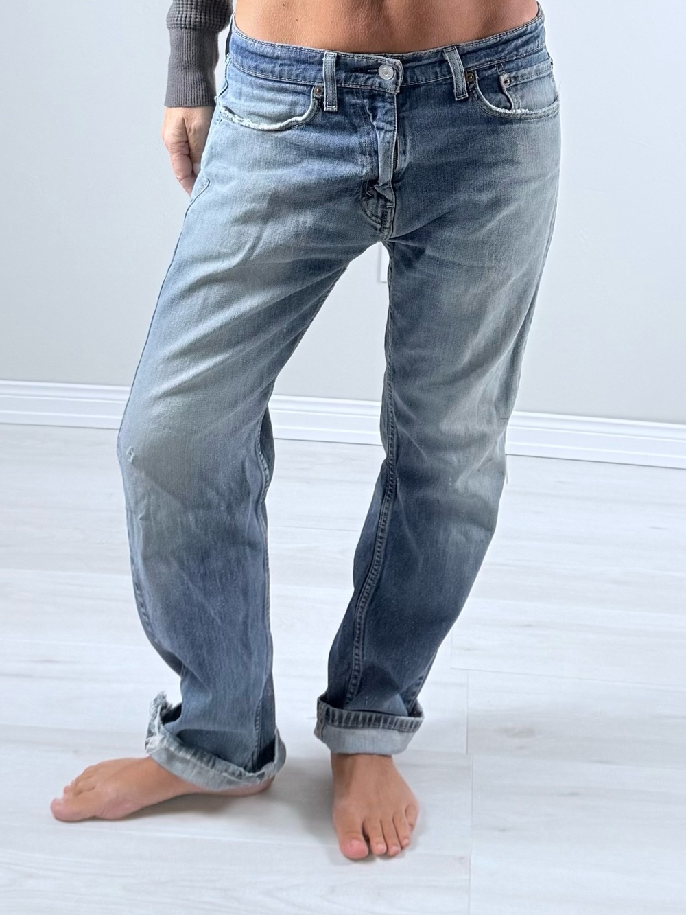 Levi's Women's Light Blue Relaxed Boyfriend Jeans vintage